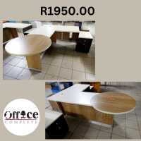 D01 - L-shape desk with round end size 2m x 1.77 R1950.00